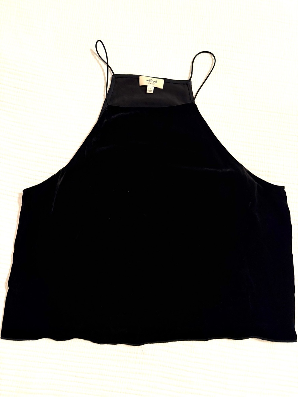 Wilfred Black Velvet High-Neck Cami